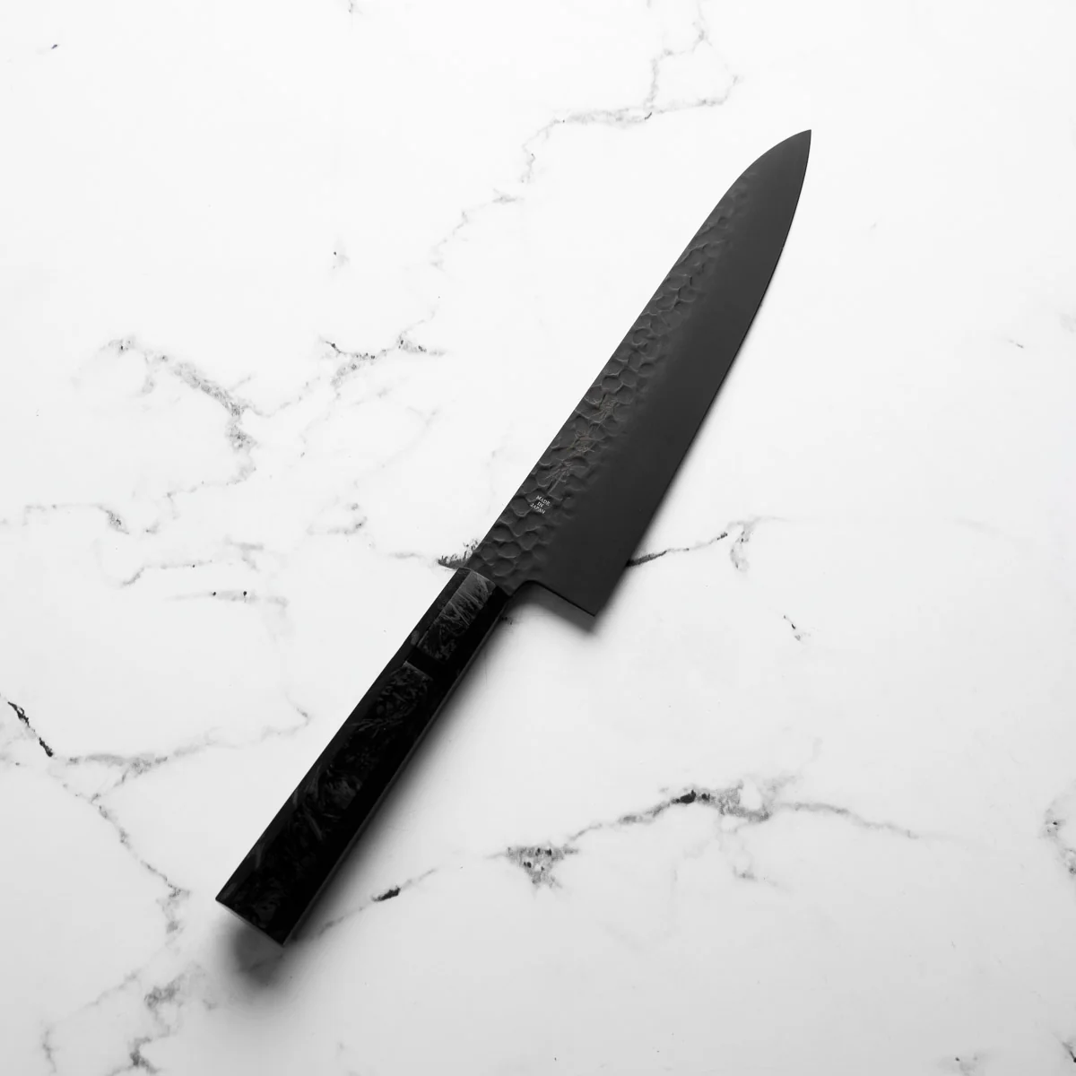 Sakai Takayuki Kurokage VG10 Gyuto 210mm - Dark Carbon Fibre - Image 4