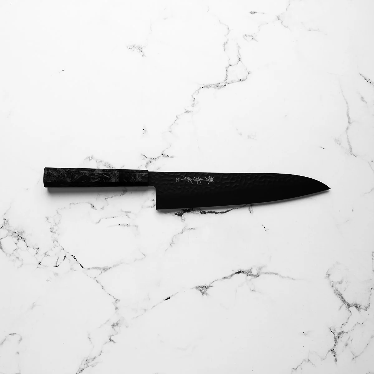 Sakai Takayuki Kurokage Gyuto 240mm - Dark Carbon Fibre - Image 4