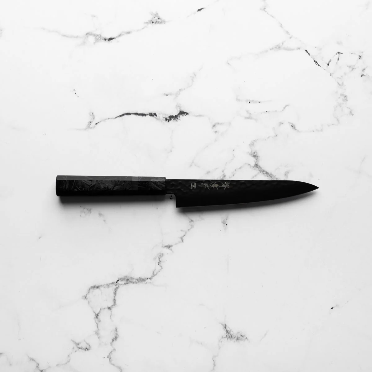 Sakai Takayuki Kurokage VG10 Petty 150mm - Dark Carbon Fibre - Image 4