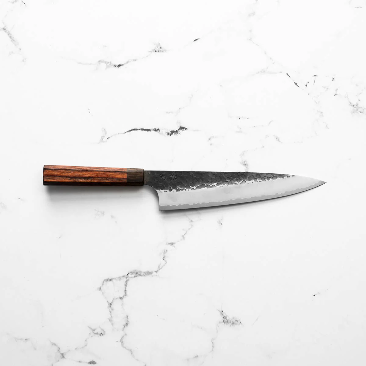 Seido Ginsan Kurouchi Tsuchime Gyuto 210mm - Image 3