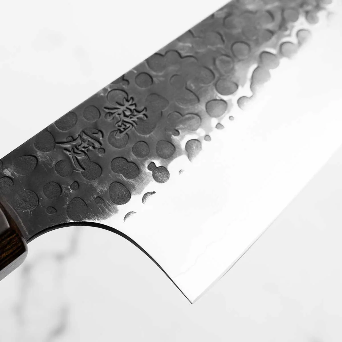 Seido Ginsan Kurouchi Tsuchime Gyuto 210mm - Image 4