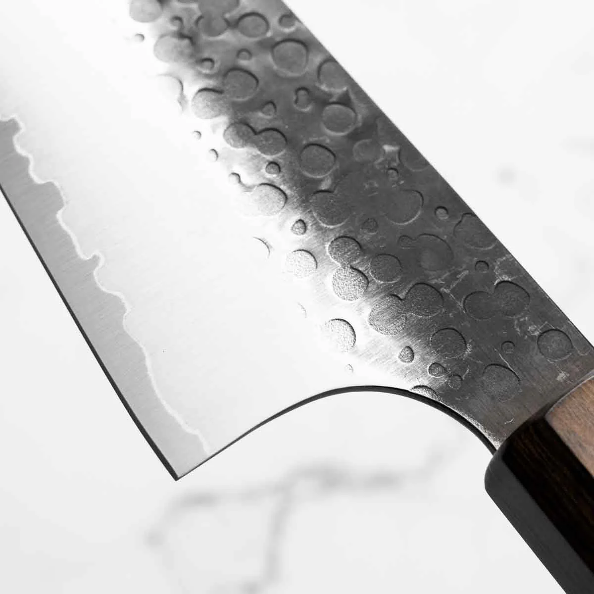 Seido Ginsan Kurouchi Tsuchime Gyuto 210mm - Image 5