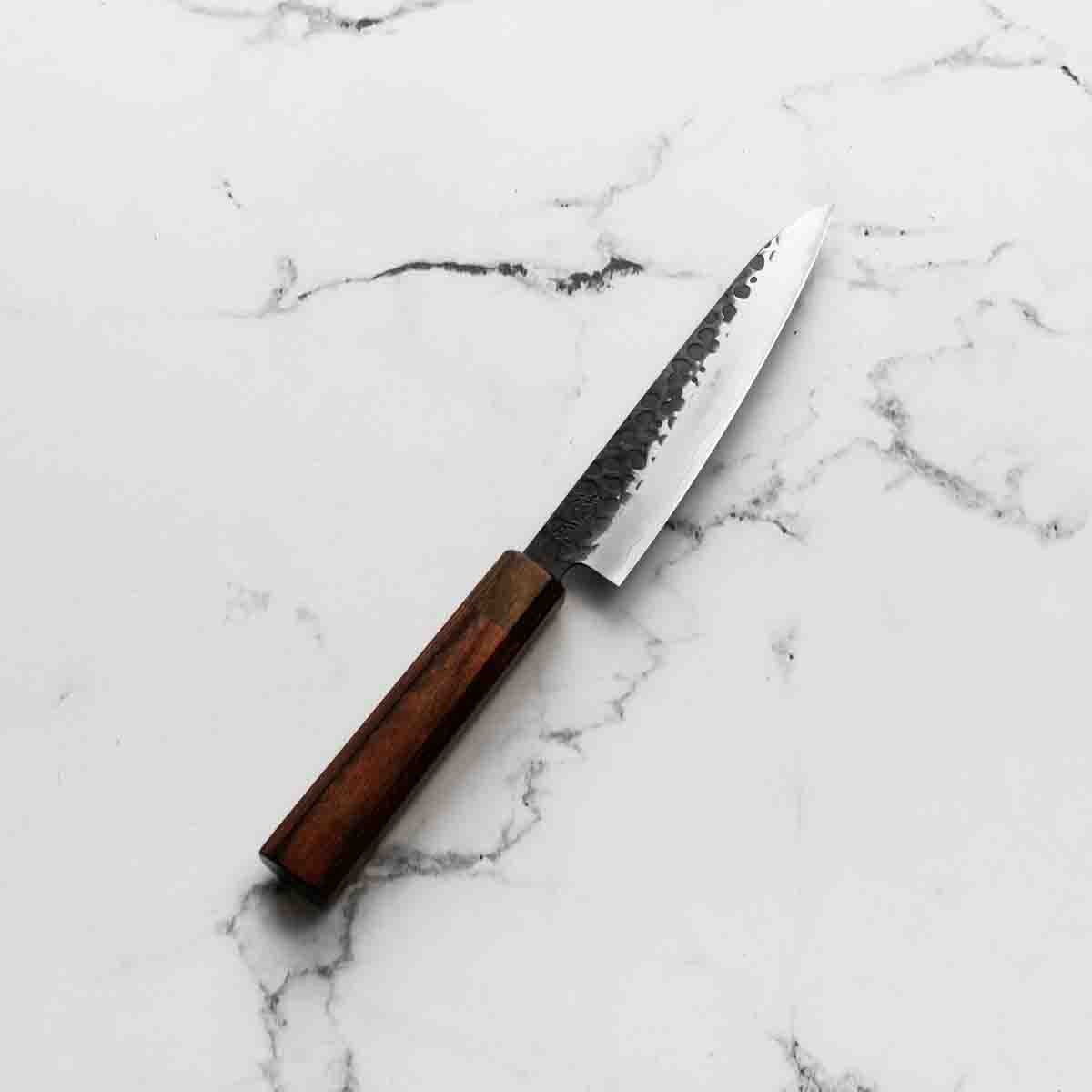 Seido Ginsan Kurouchi Tsuchime Petty 135mm - Image 2