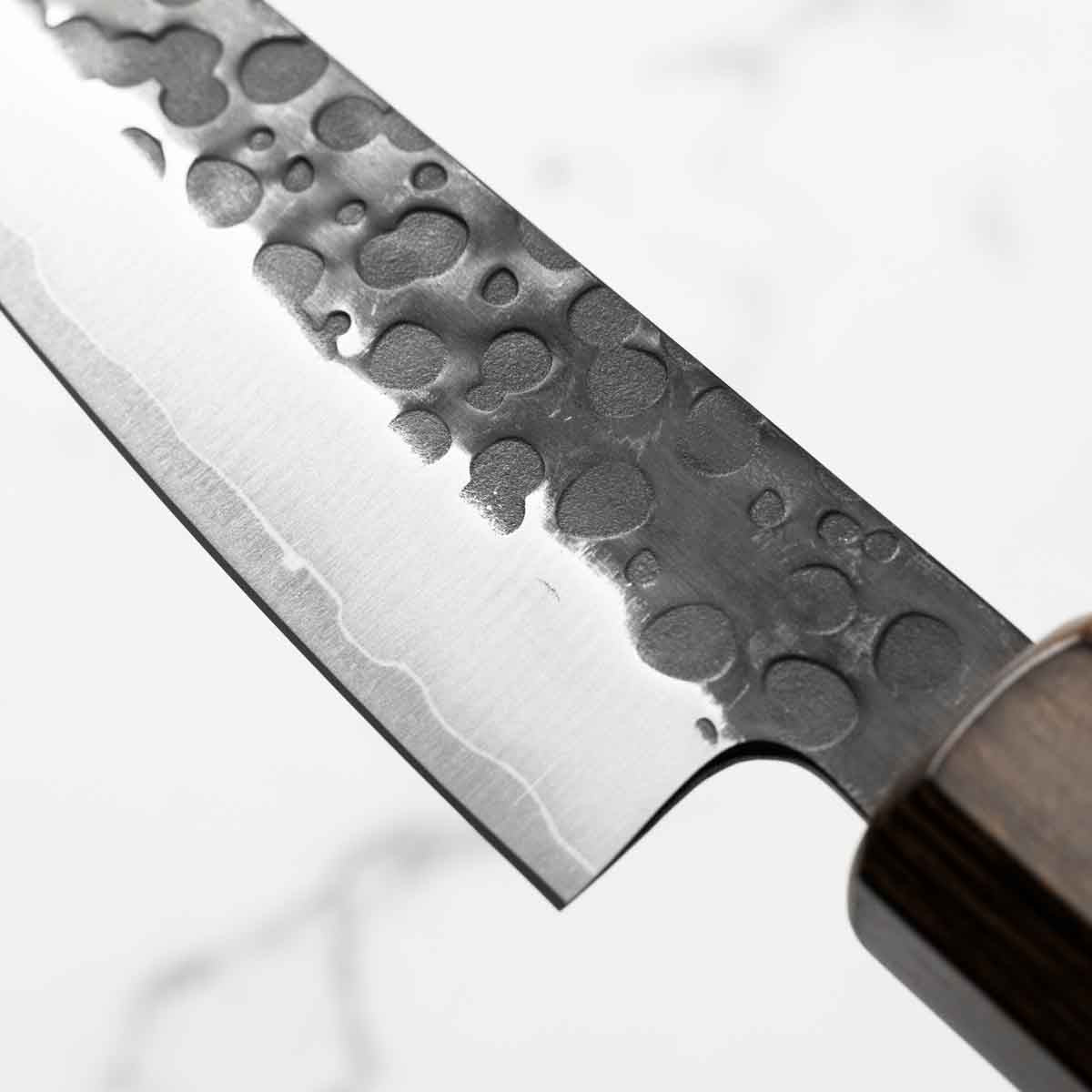 Seido Ginsan Kurouchi Tsuchime Petty 135mm - Image 5