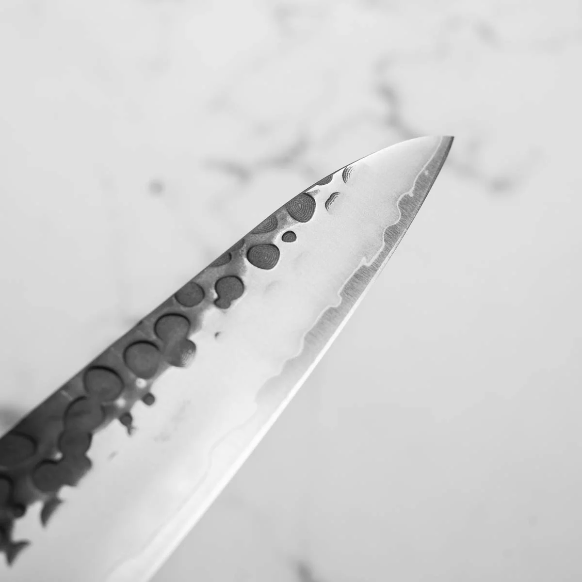 Seido Ginsan Kurouchi Tsuchime Petty 135mm - Image 6