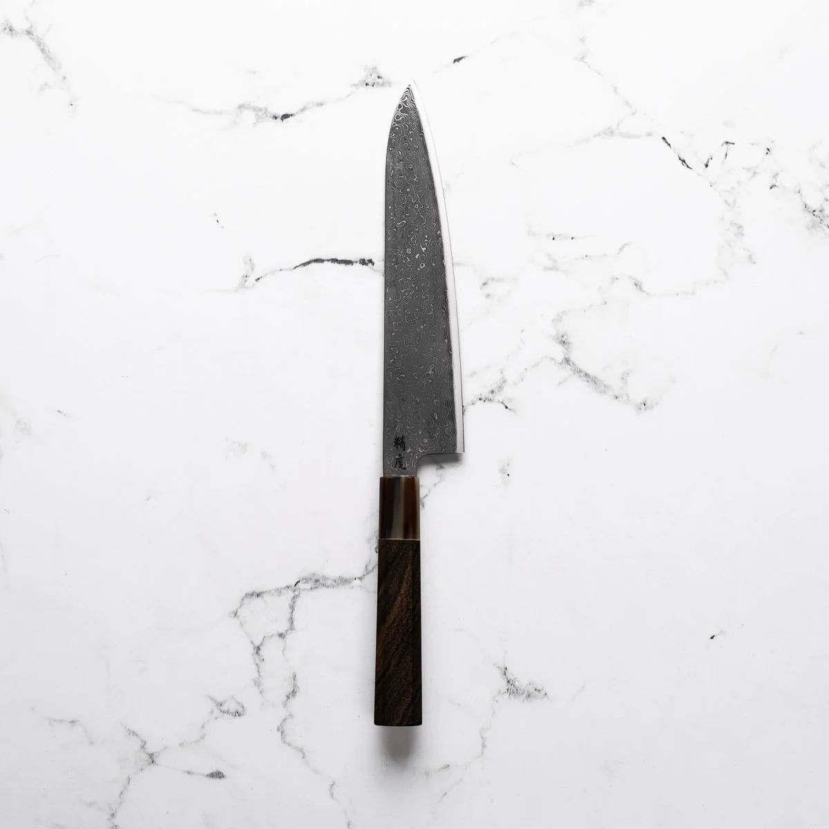 Seido VG10 Kurozome Nickel Damascus Gyuto 210mm - Persimmon - Image 3