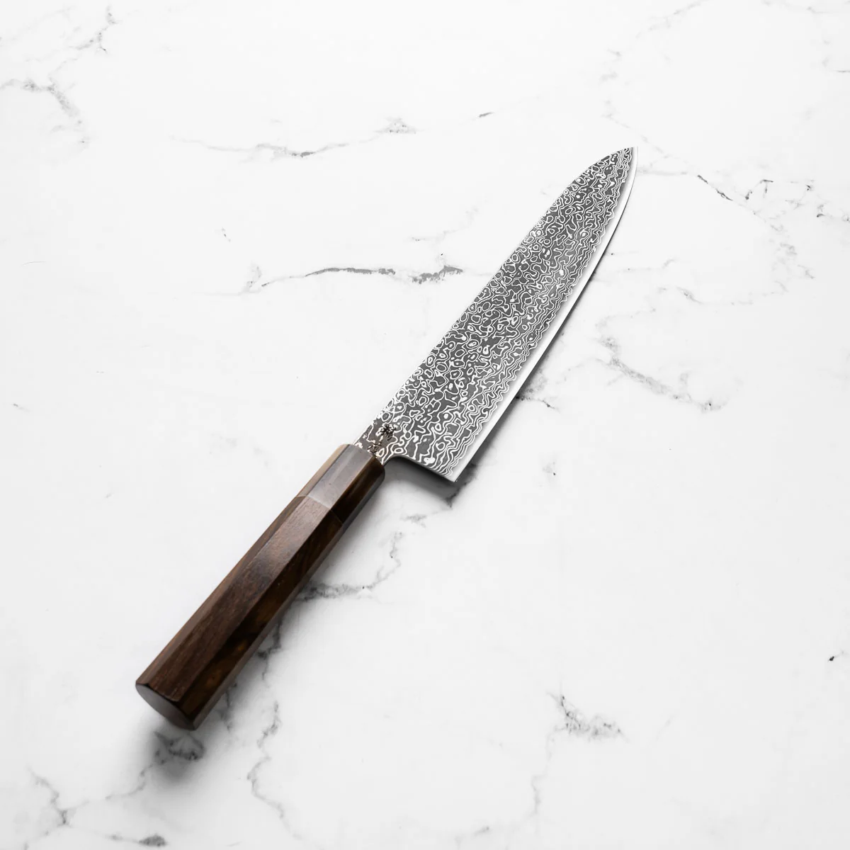 Seido VG10 Kurozome Nickel Damascus Gyuto 240mm - Persimmon - Image 2