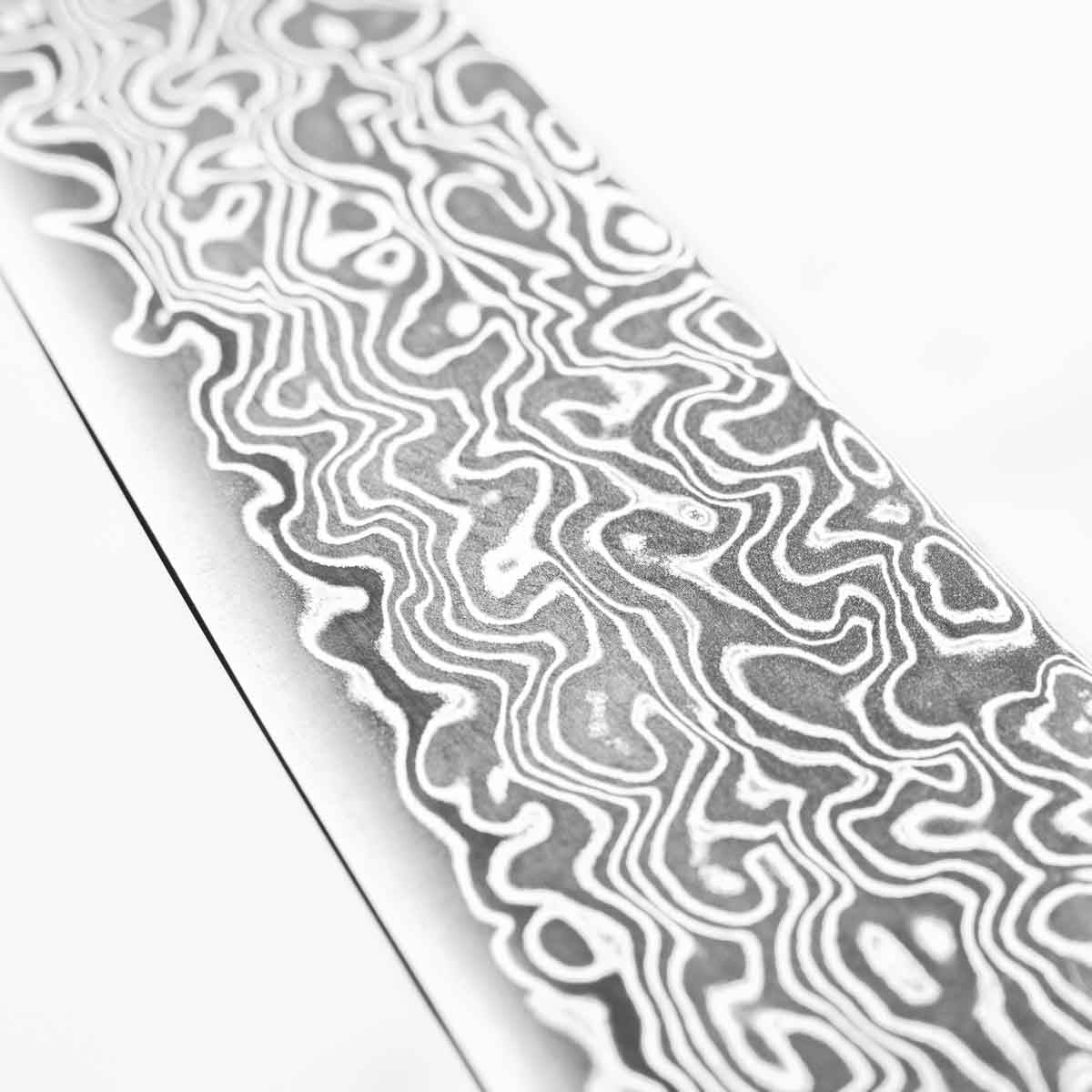 Seido VG10 Kurozome Nickel Damascus Petty 150mm - Persimmon - Image 6
