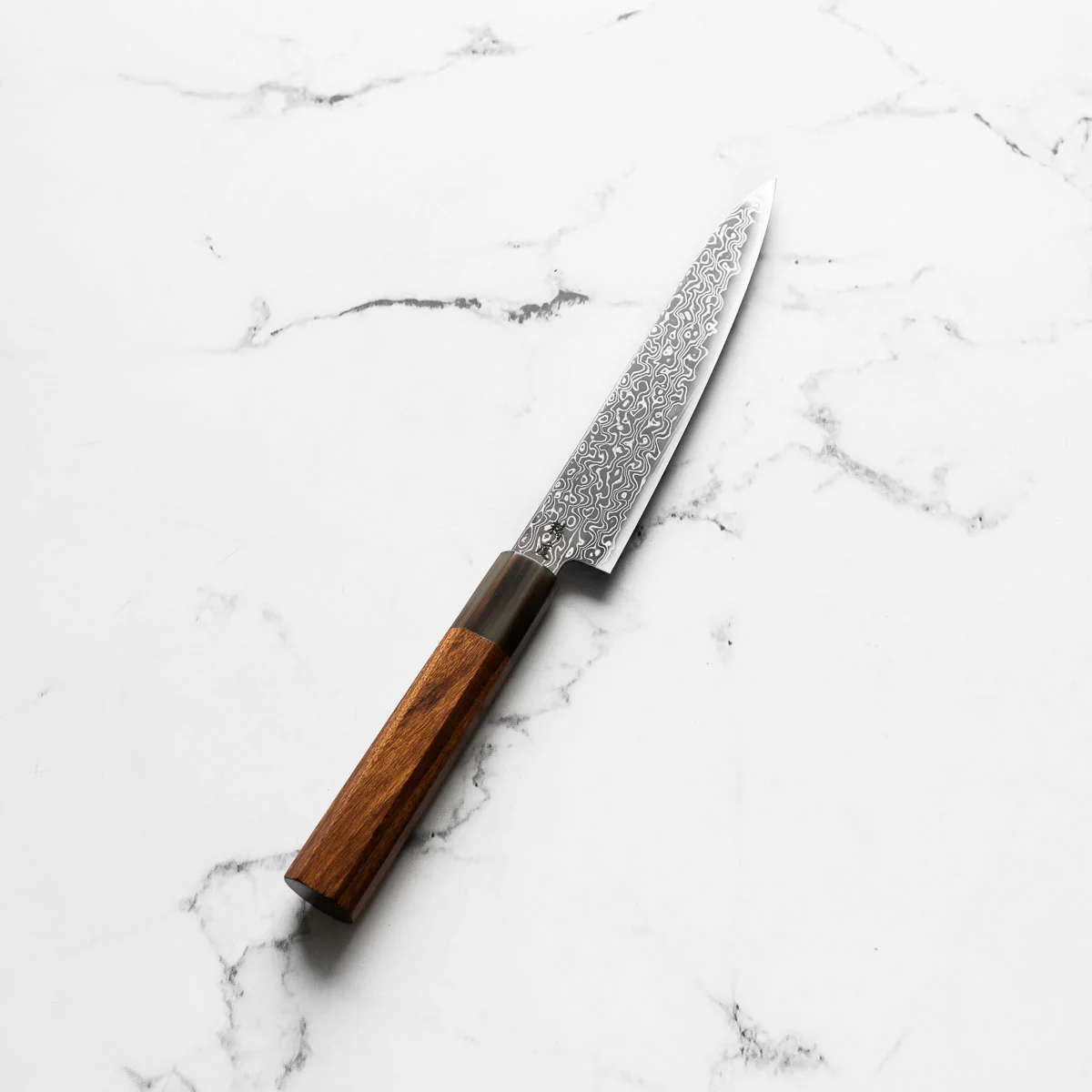 Seido VG10 Kurozome Nickel Damascus Petty 150mm - Quince - Image 2