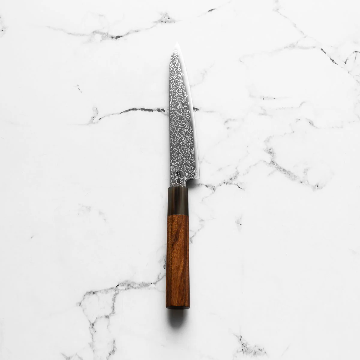 Seido VG10 Kurozome Nickel Damascus Petty 150mm - Quince - Image 3