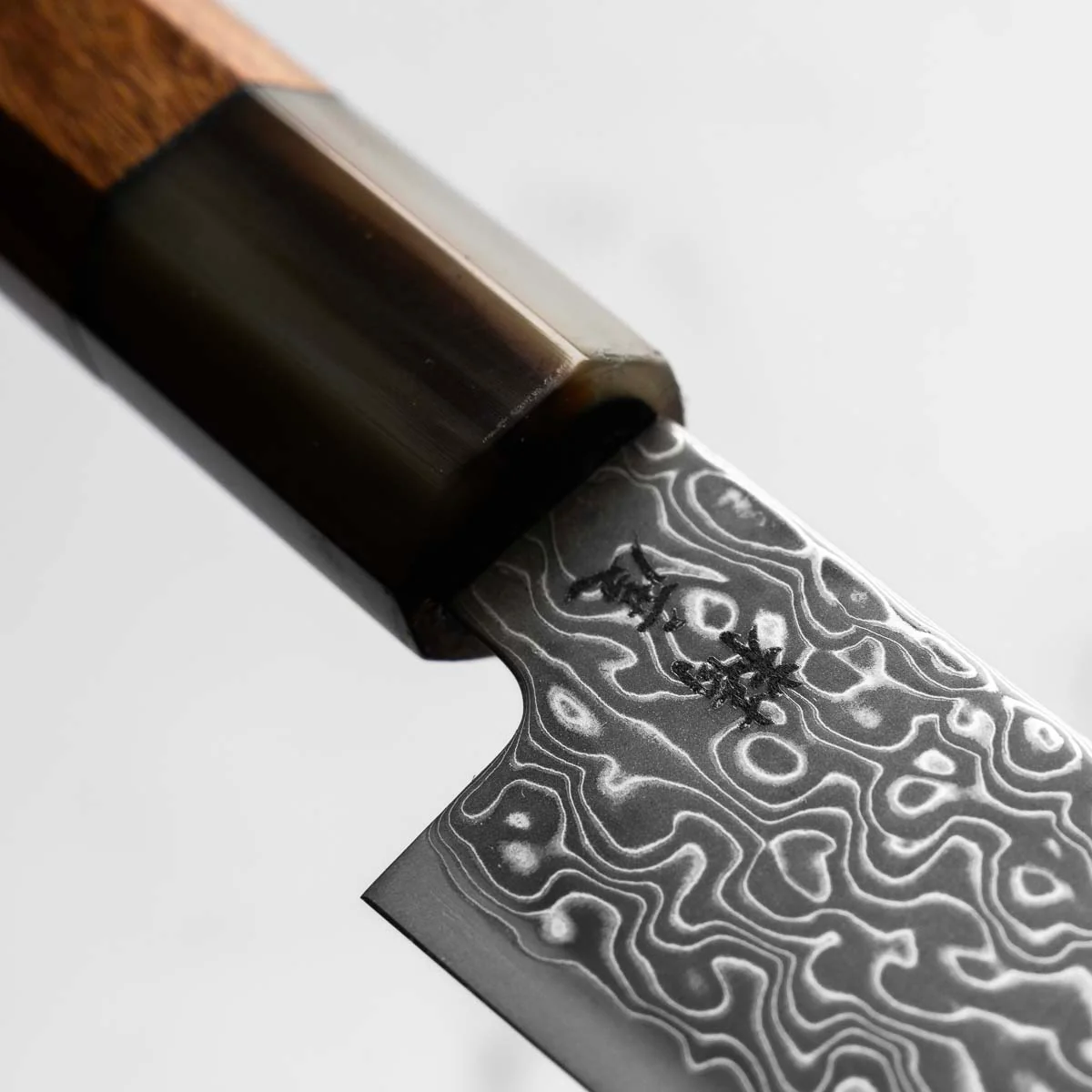 Seido VG10 Kurozome Nickel Damascus Petty 150mm - Quince - Image 5