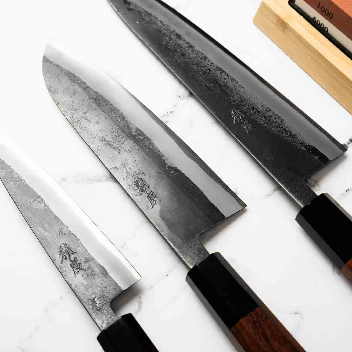 Seido x Tadafusa White 2 Kurouchi - 3 Knife Set - Image 2