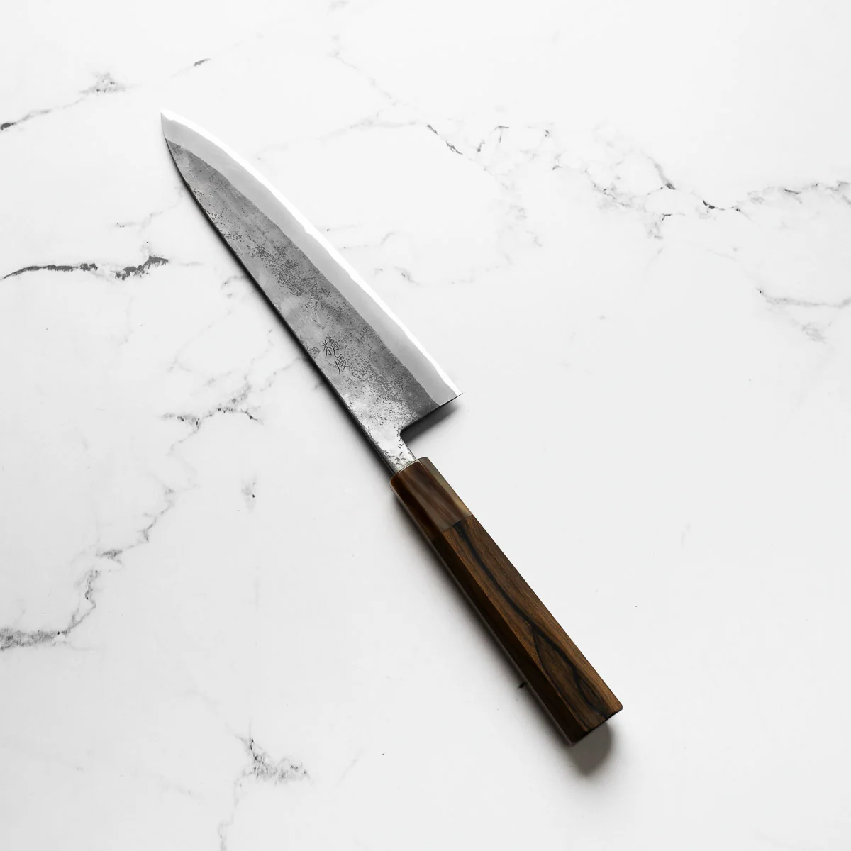 Seido x Tadafusa White 2 Kurouchi Gyuto 210mm - Persimmon - Image 5