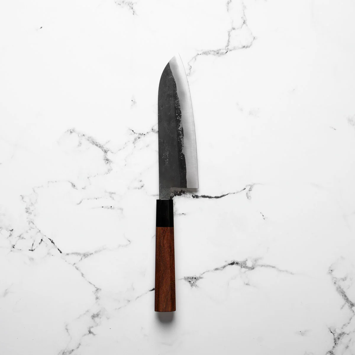 Seido x Tadafusa White 2 Kurouchi Santoku 165mm - Snakewood - Image 3