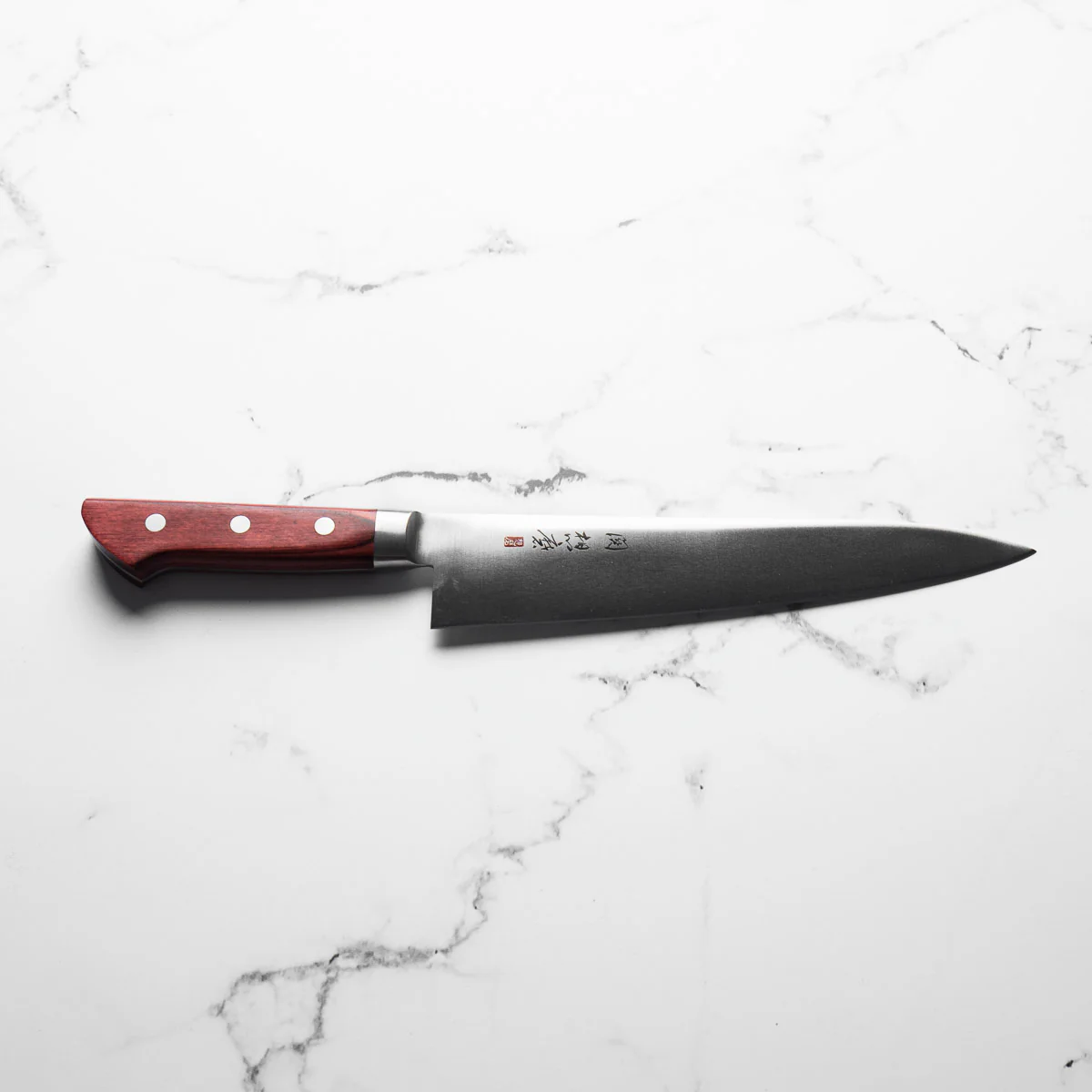 Seki Souma (Formerly FKM) Gyuto 210mm - Red - Image 4