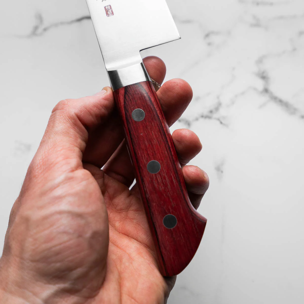 Seki Souma (Formerly FKM) Gyuto 210mm - Red - Image 6