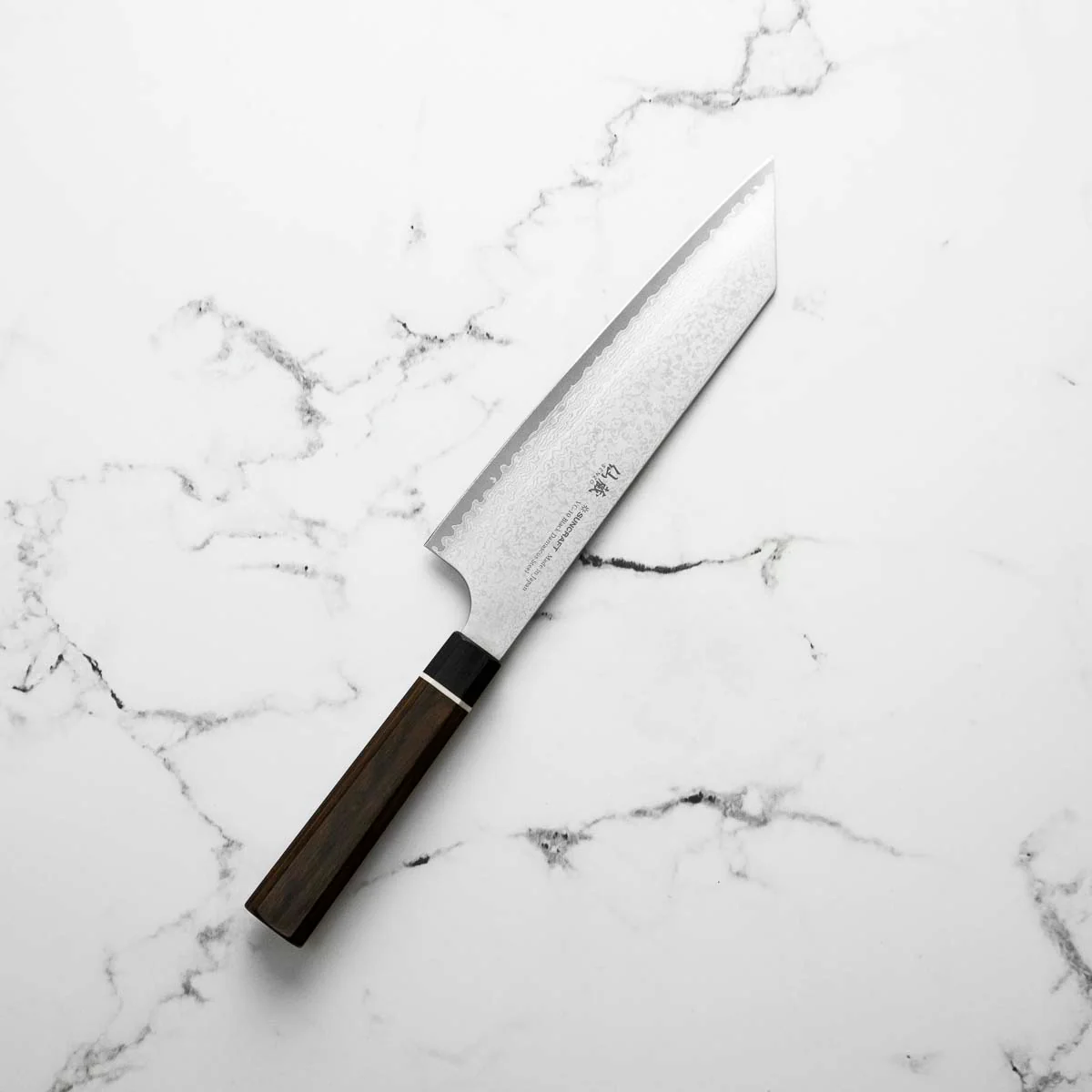 Senzo Black VG10 Damascus Bunka 200mm - Image 5