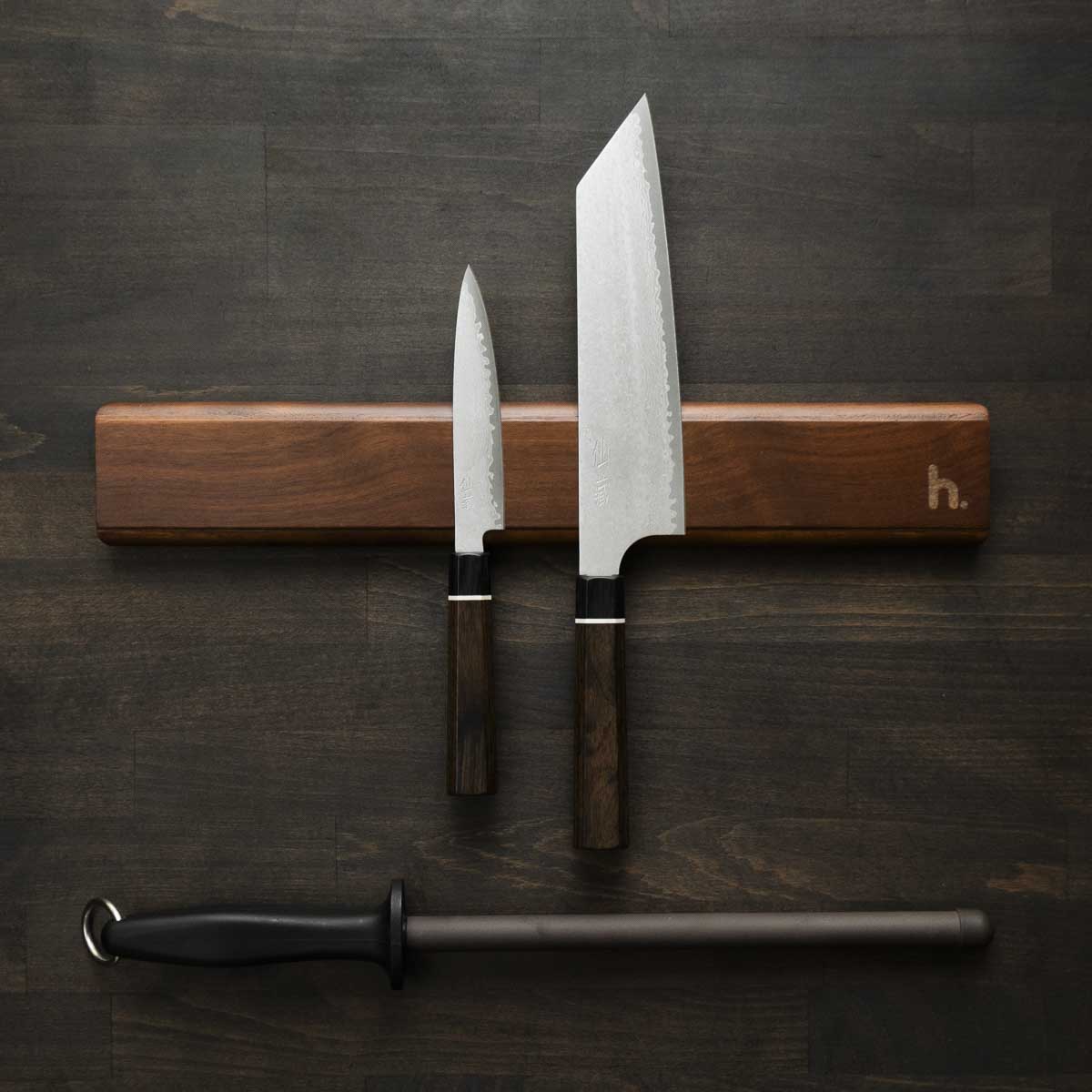 Senzo Black VG10 - 2 Knife Set with Magnetic Strip - Image 2