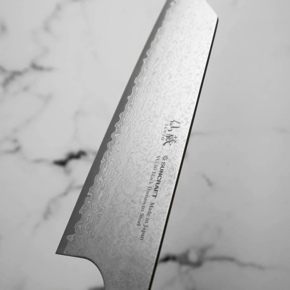 Senzo Black VG10 Damascus Bunka 165mm - Image 3