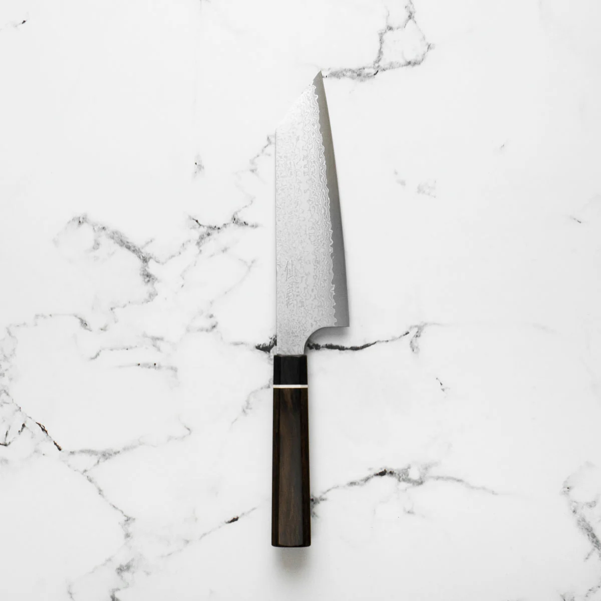 Senzo Black VG10 Damascus Bunka 165mm - Image 6