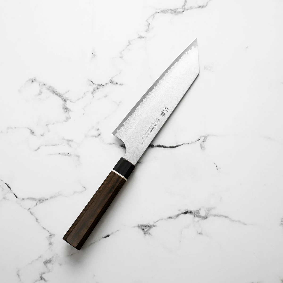 Senzo Black VG10 Damascus Bunka 165mm - Image 8