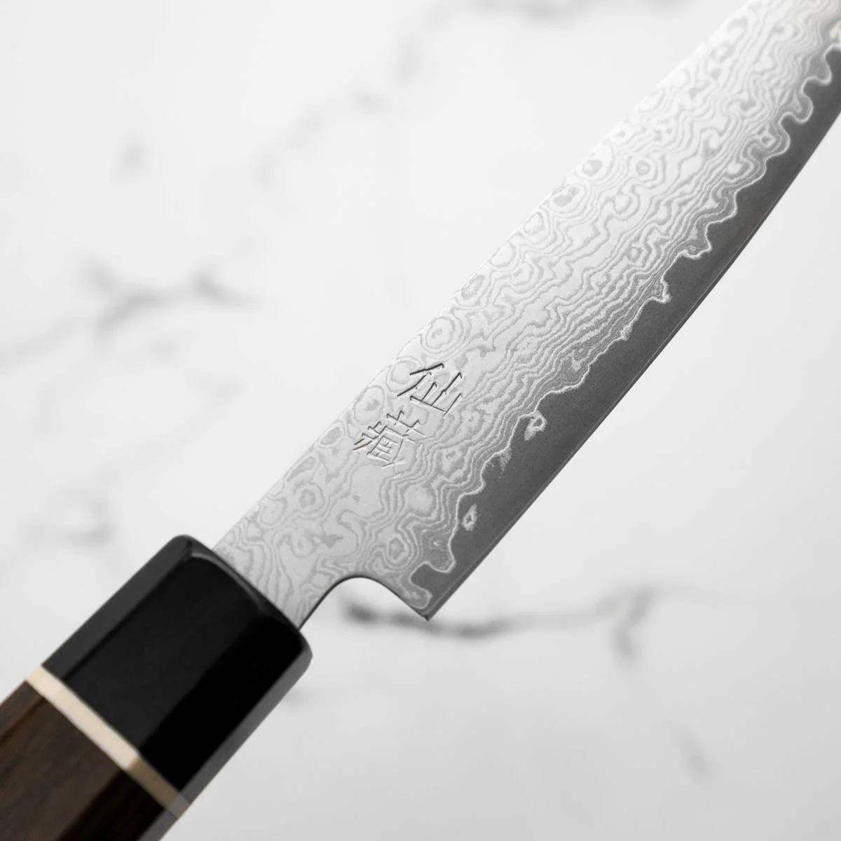 Senzo Black VG10 Damascus Petty 120mm - Image 5