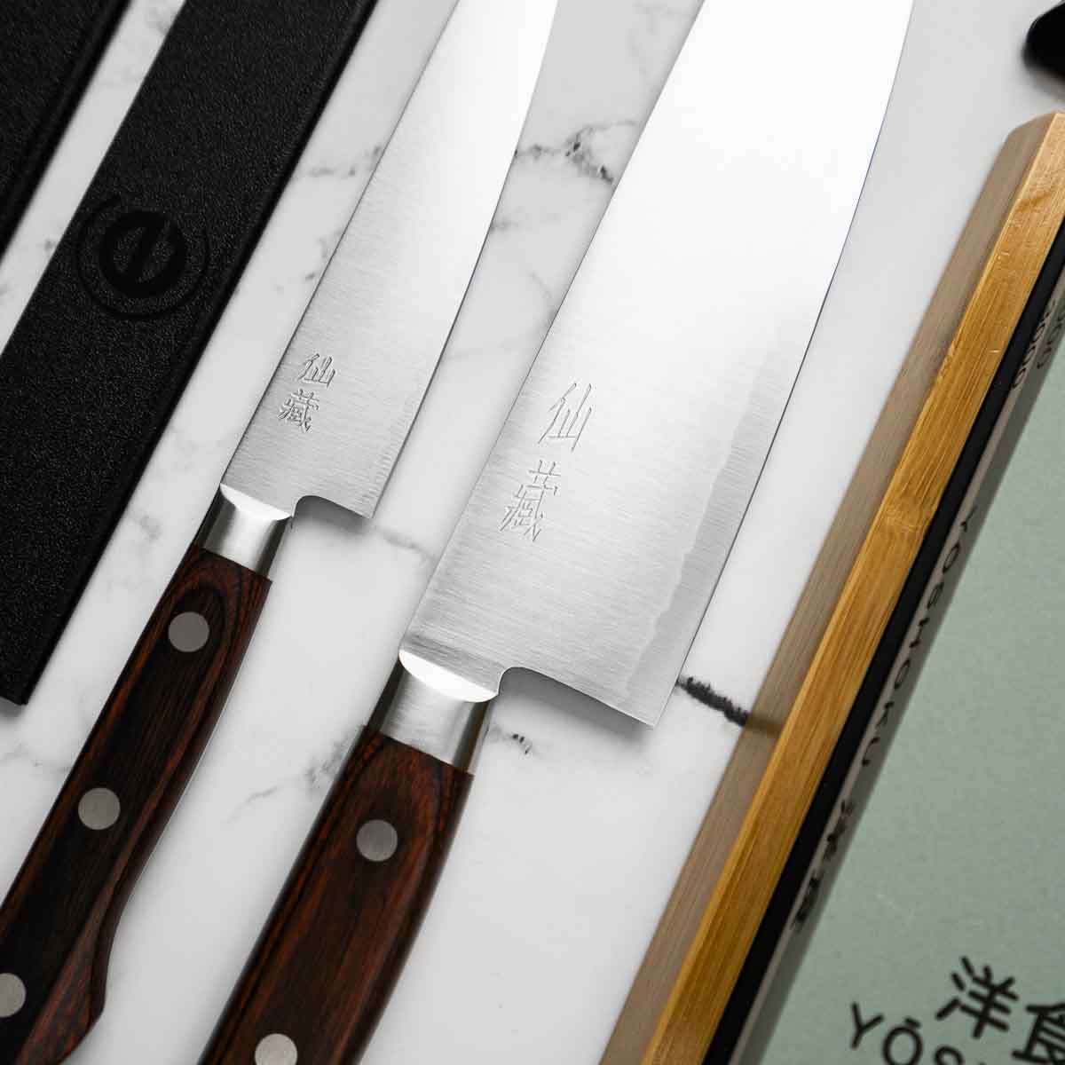 Senzo Clad - 2 Knife Set with Whetstone - Image 2