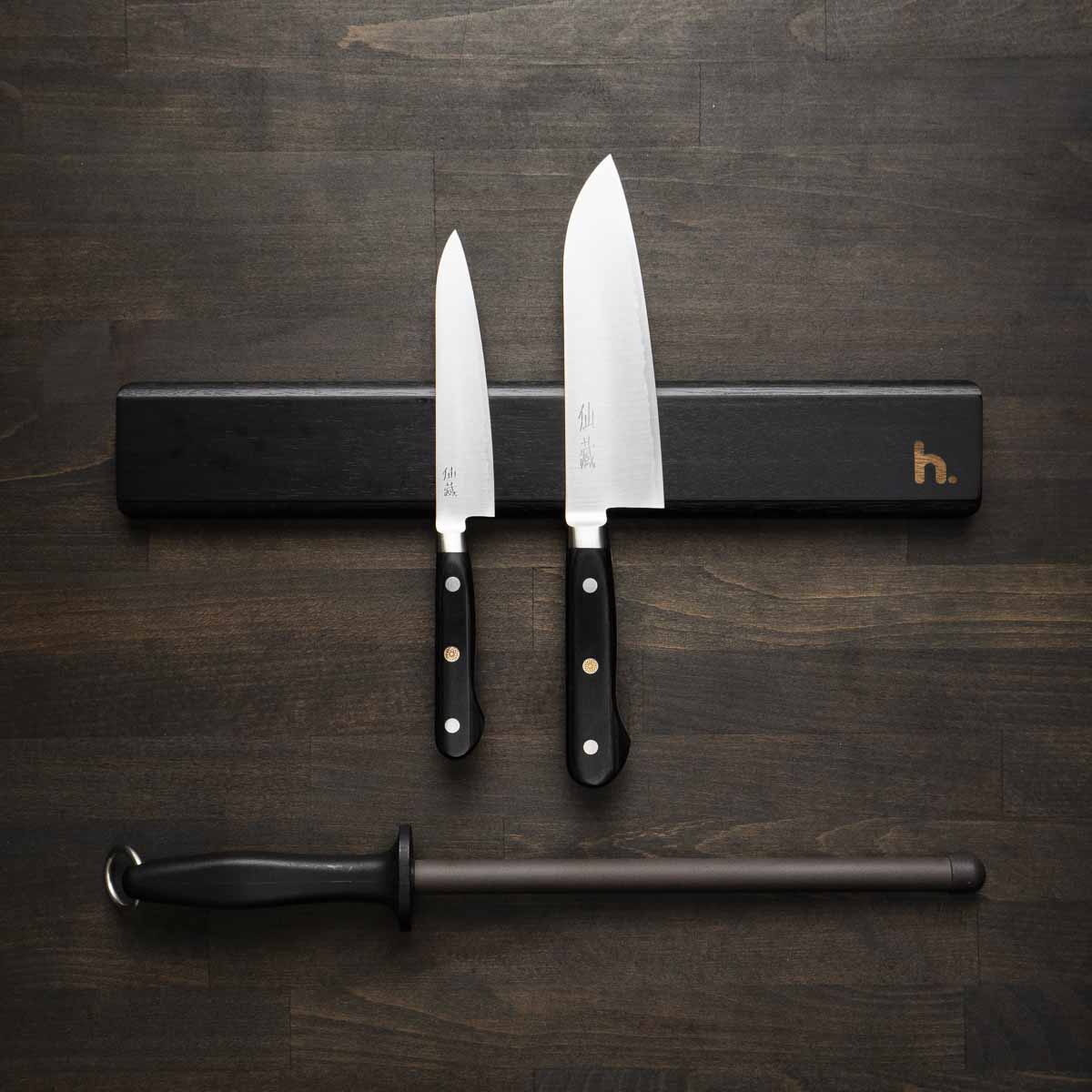 Senzo Professional SG2 - 2 Knife Set with Magnetic Strip - Image 4