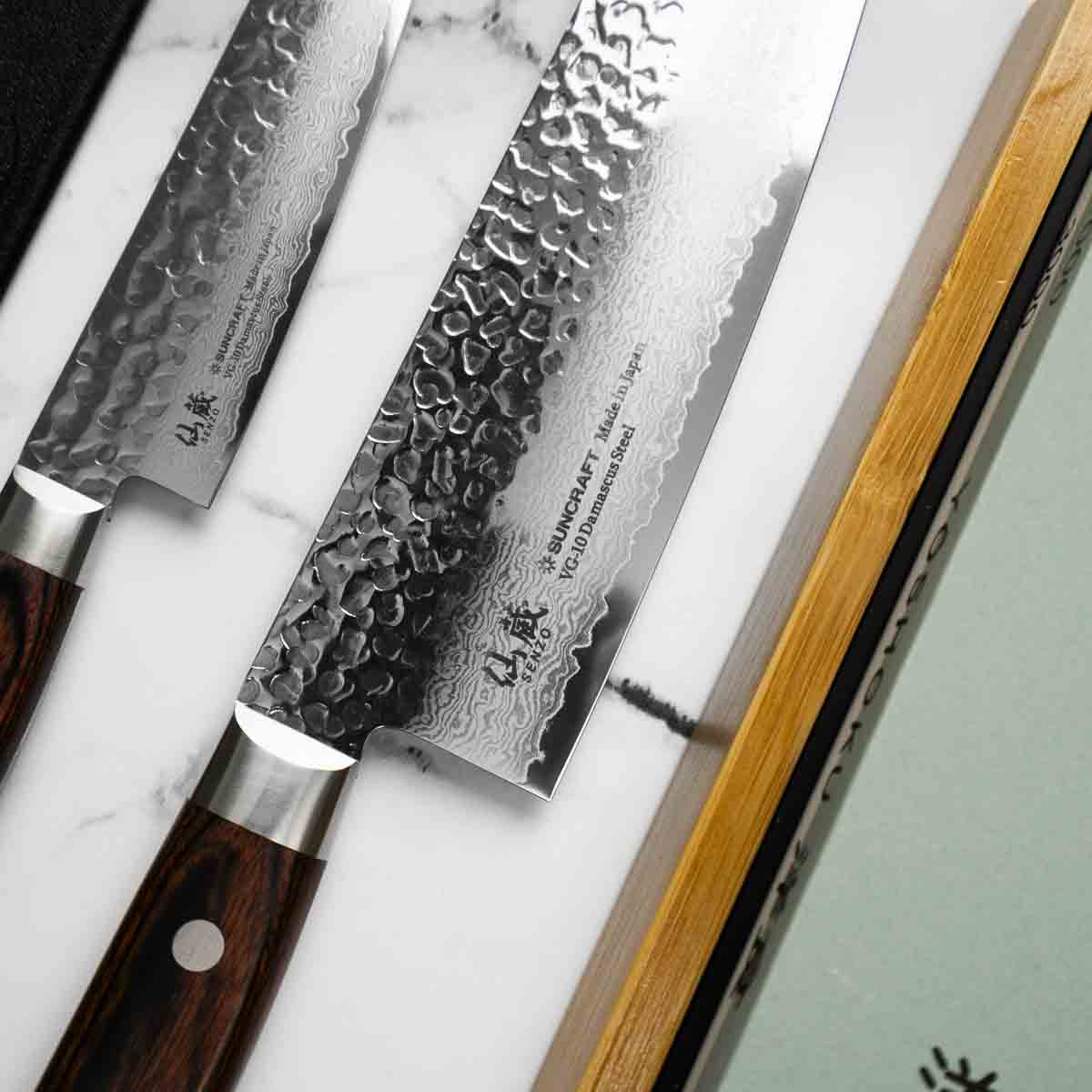Senzo Universal VG10 - 2 Knife Set with Whetstone - Image 2