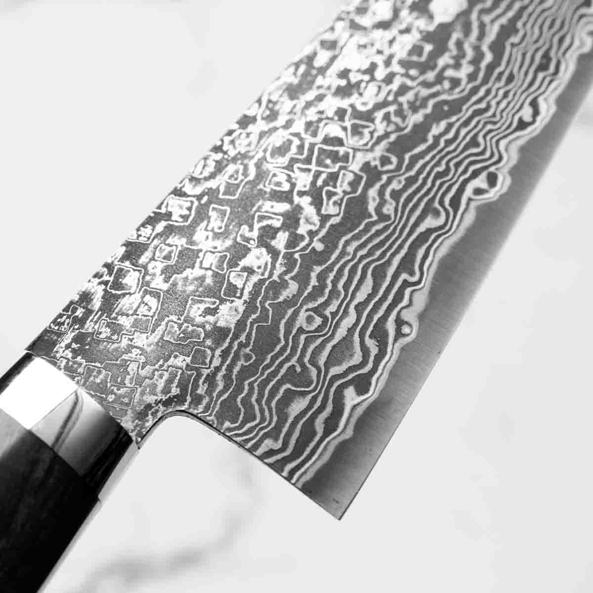 Shigeki Tanaka R2 Damascus Gyuto 180mm - Western Ironwood - Image 5