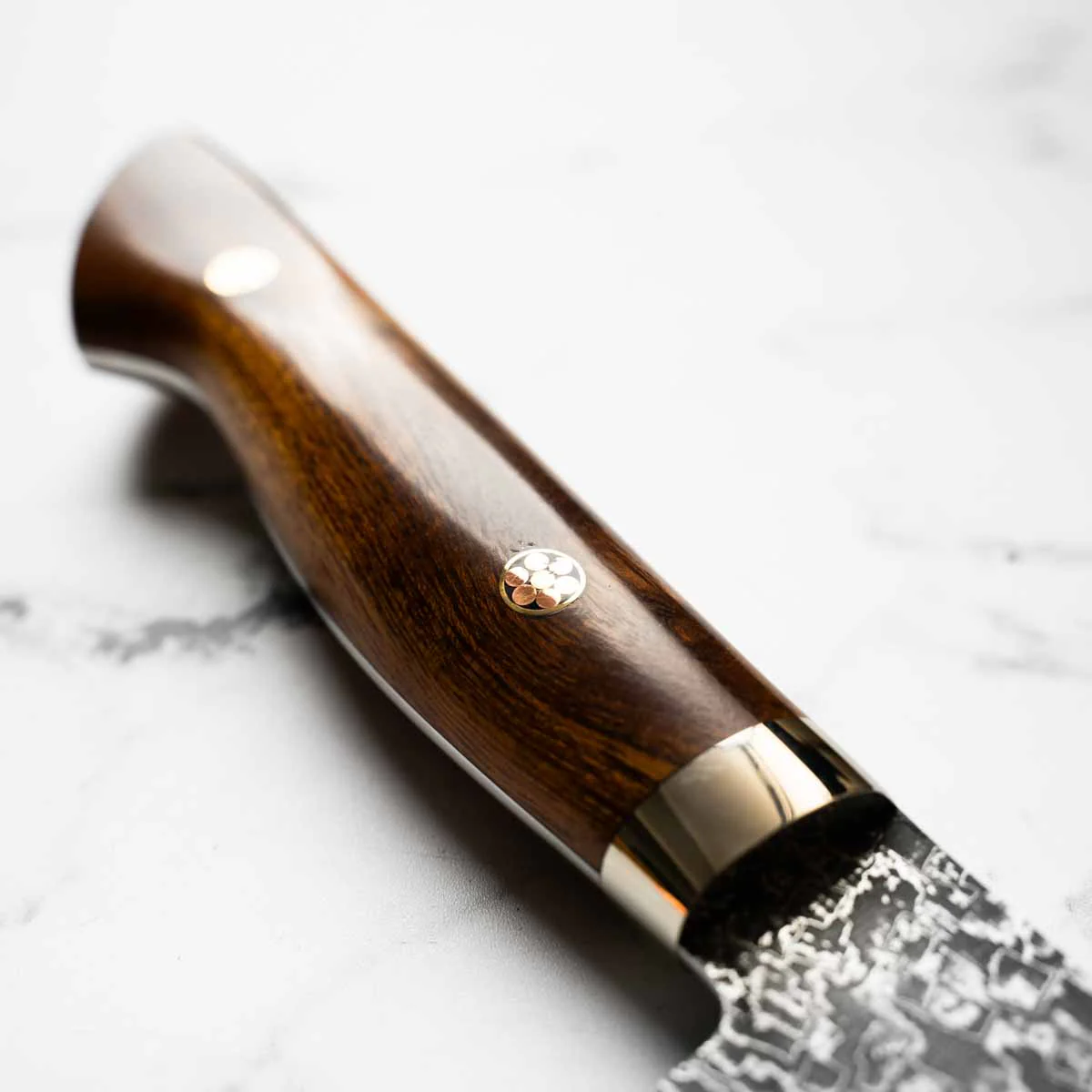Shigeki Tanaka R2 Damascus Gyuto 180mm - Western Ironwood - Image 7
