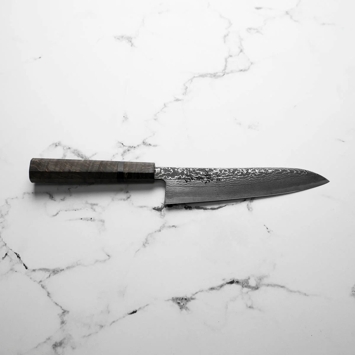 Shigeki Tanaka R2/SG2 Black Damascus Gyuto 180mm - Image 2