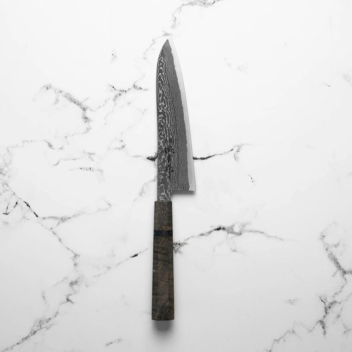 Shigeki Tanaka R2/SG2 Black Damascus Gyuto 180mm - Image 5