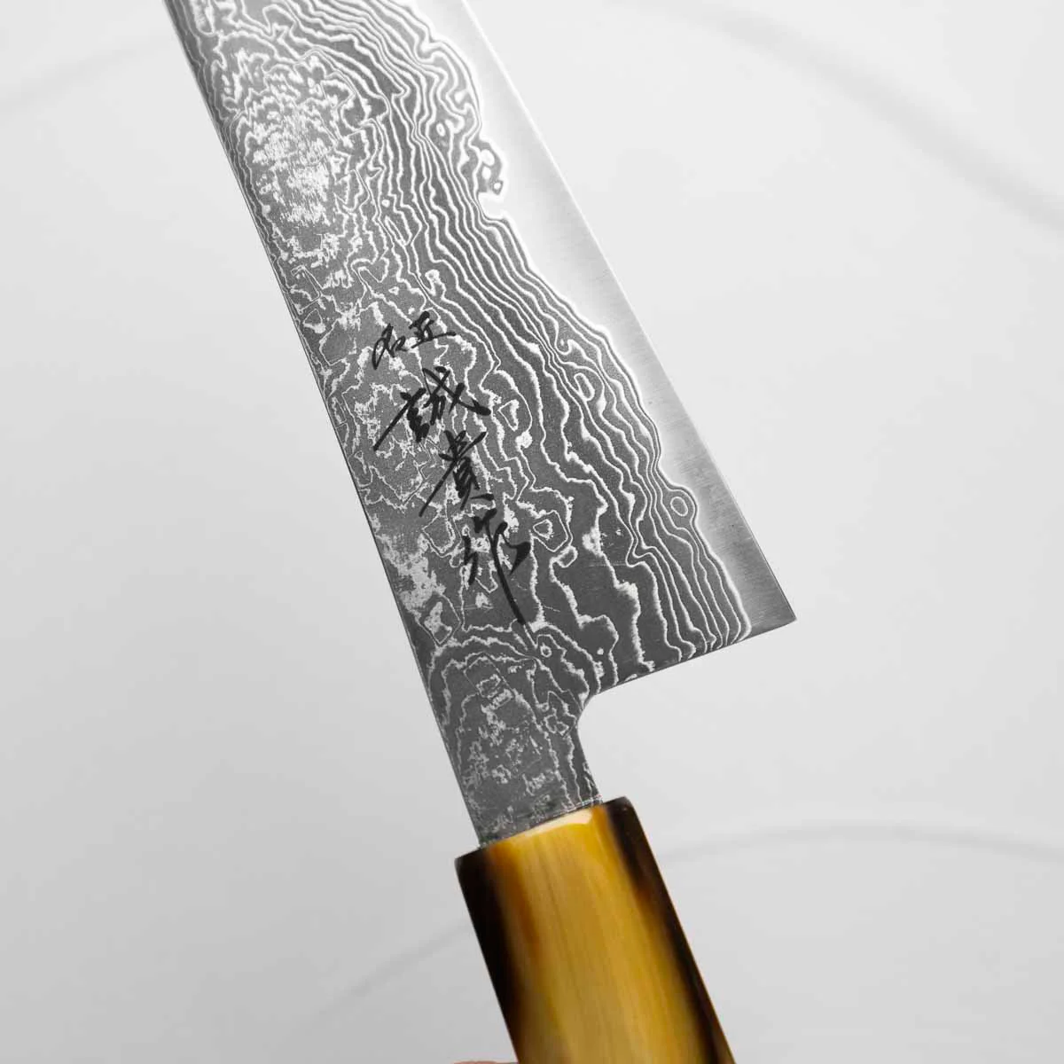 Shigeki Tanaka R2/SG2 Black Damascus Gyuto 180mm - Snakewood - Image 6