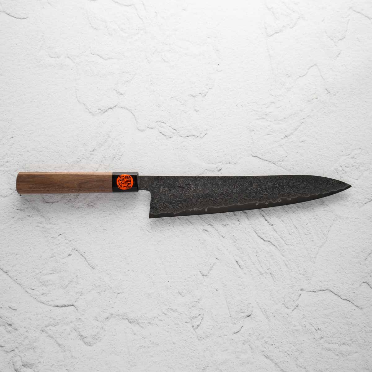 Shigeki Tanaka R2/SG2 Black Damascus Gyuto 240mmm - Image 4