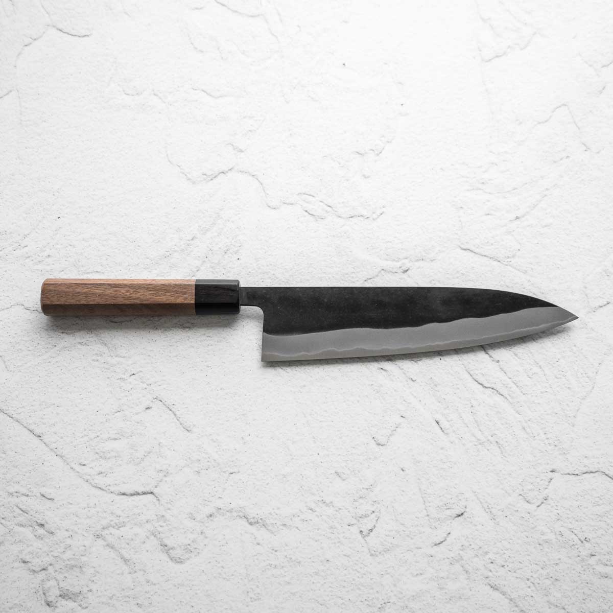 Shiro Kamo Blue 2 Kurouchi Gyuto 210mm - Image 3