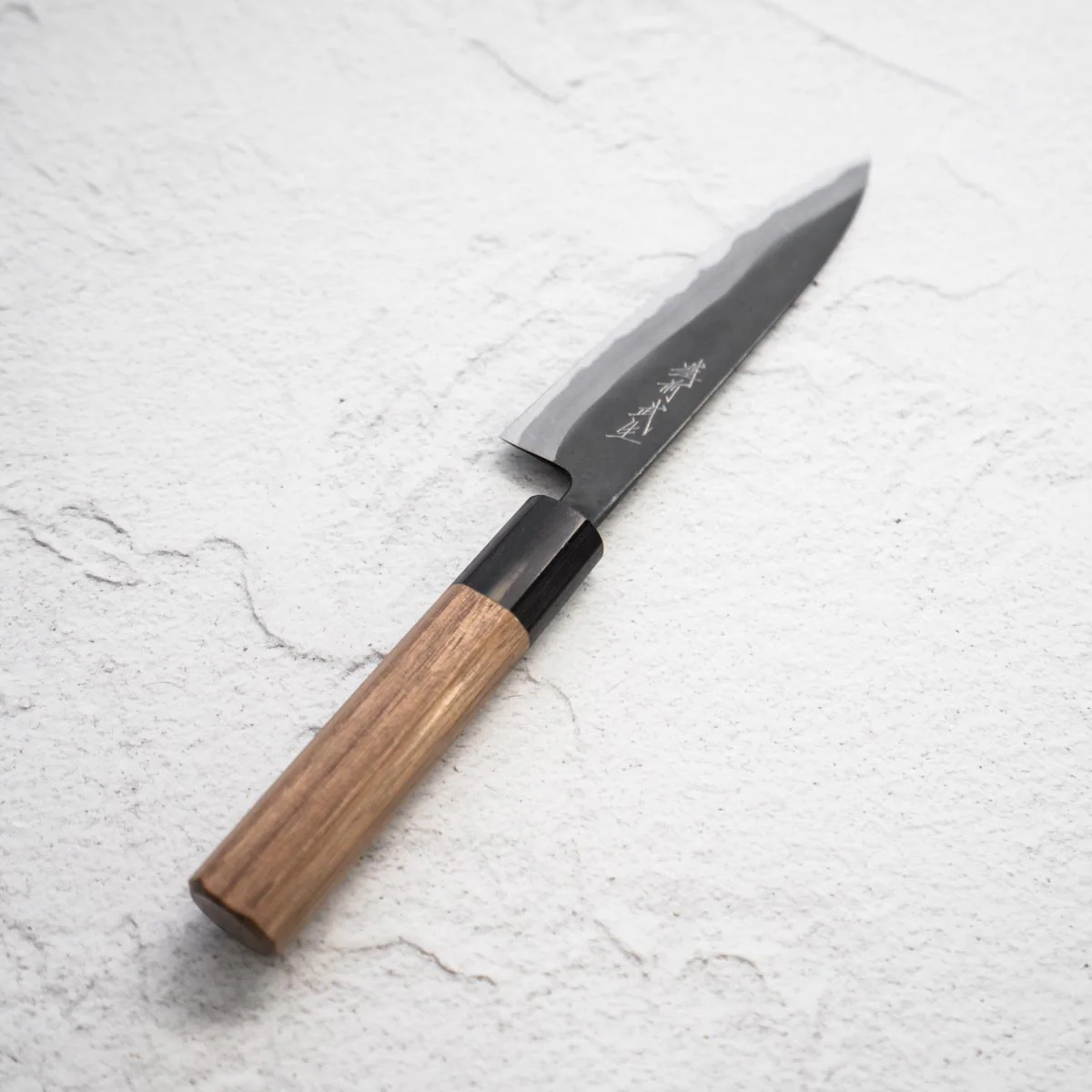 Shiro Kamo Blue 2 Kurouchi Petty 135mm - Image 5