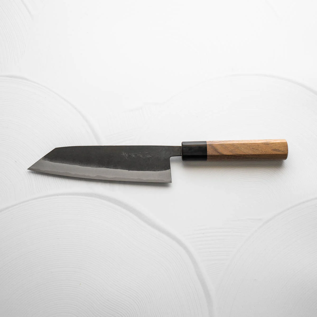 Shiro Kamo Blue Super SS Clad Kurouchi Bunka 165mm - Image 2