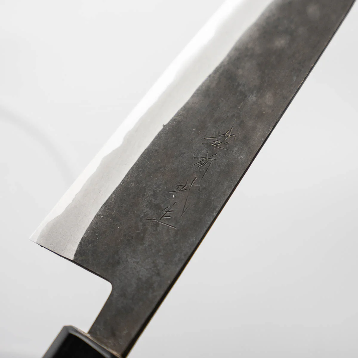 Shiro Kamo Blue Super SS Clad Kurouchi Bunka 165mm - Image 4