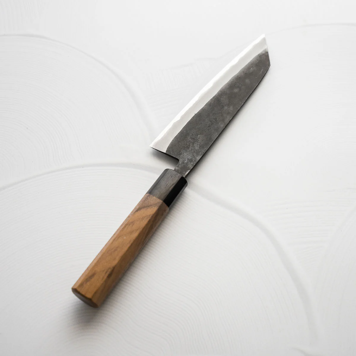 Shiro Kamo Blue Super SS Clad Kurouchi Bunka 165mm - Image 5