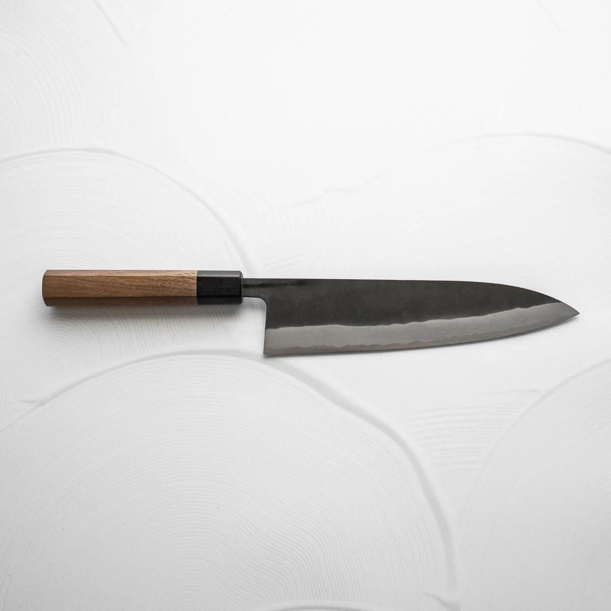 Shiro Kamo Blue Super SS Clad Kurouchi Gyuto 210mm - Image 3