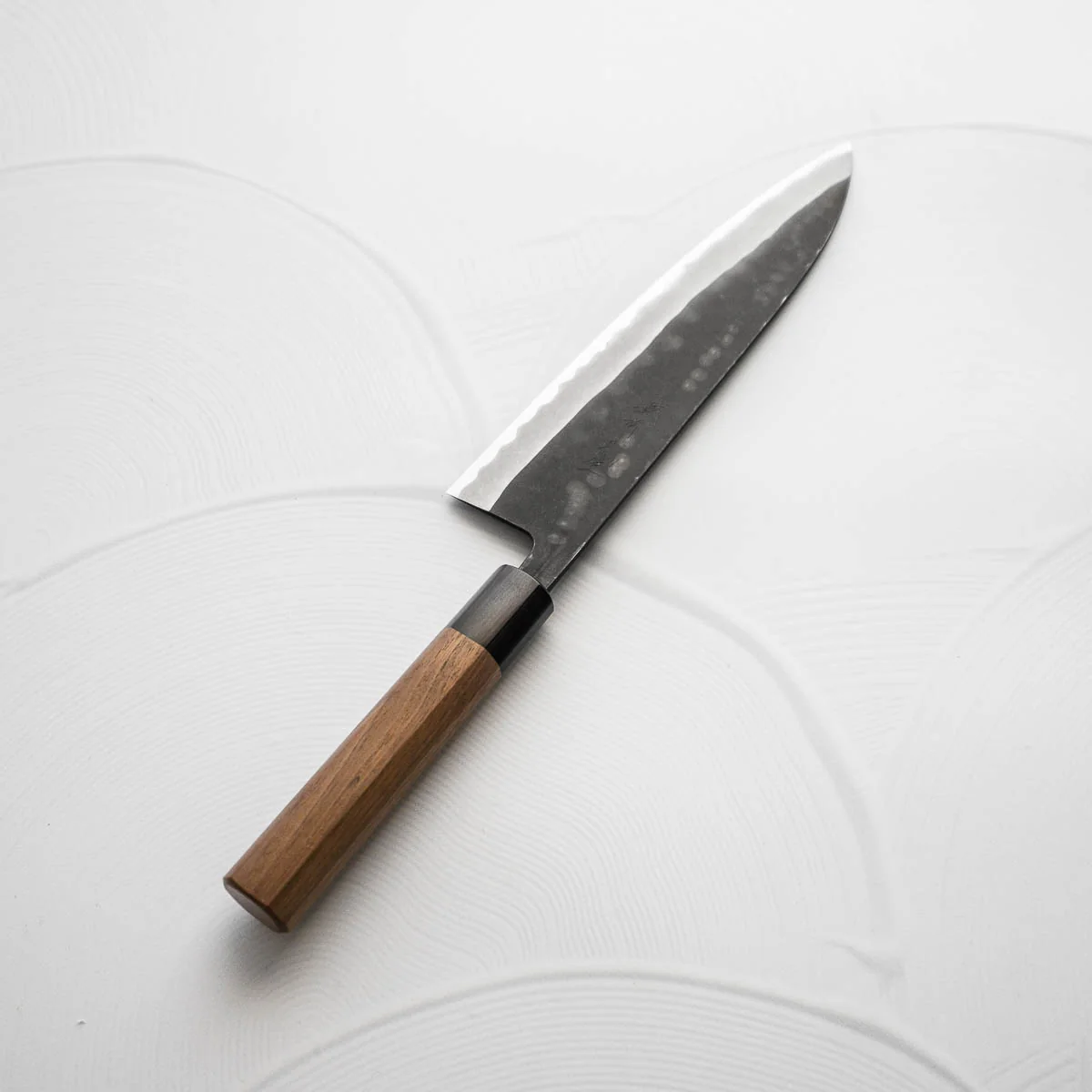 Shiro Kamo Blue Super SS Clad Kurouchi Gyuto 210mm - Image 4