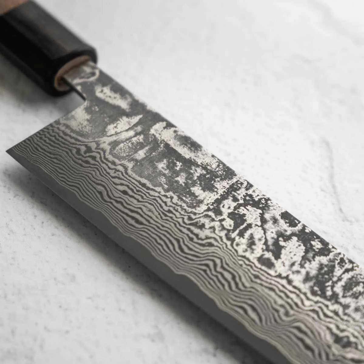 Shiro Kamo SG2 Black Damascus Bunka 165mm - Image 4