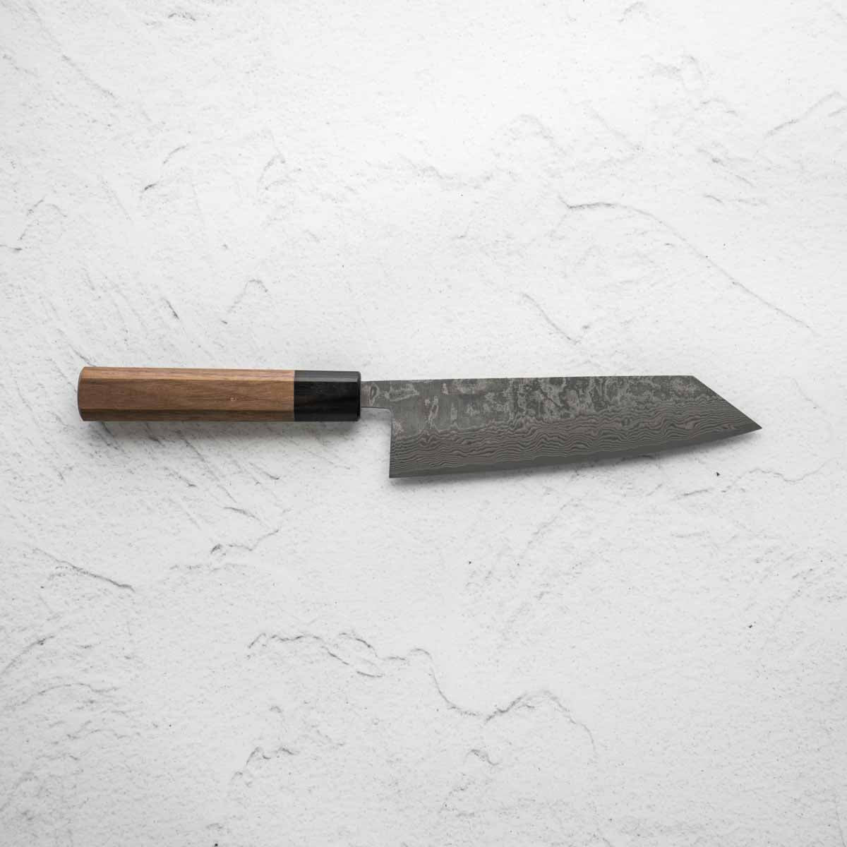 Shiro Kamo SG2 Black Damascus Bunka 165mm - Image 5