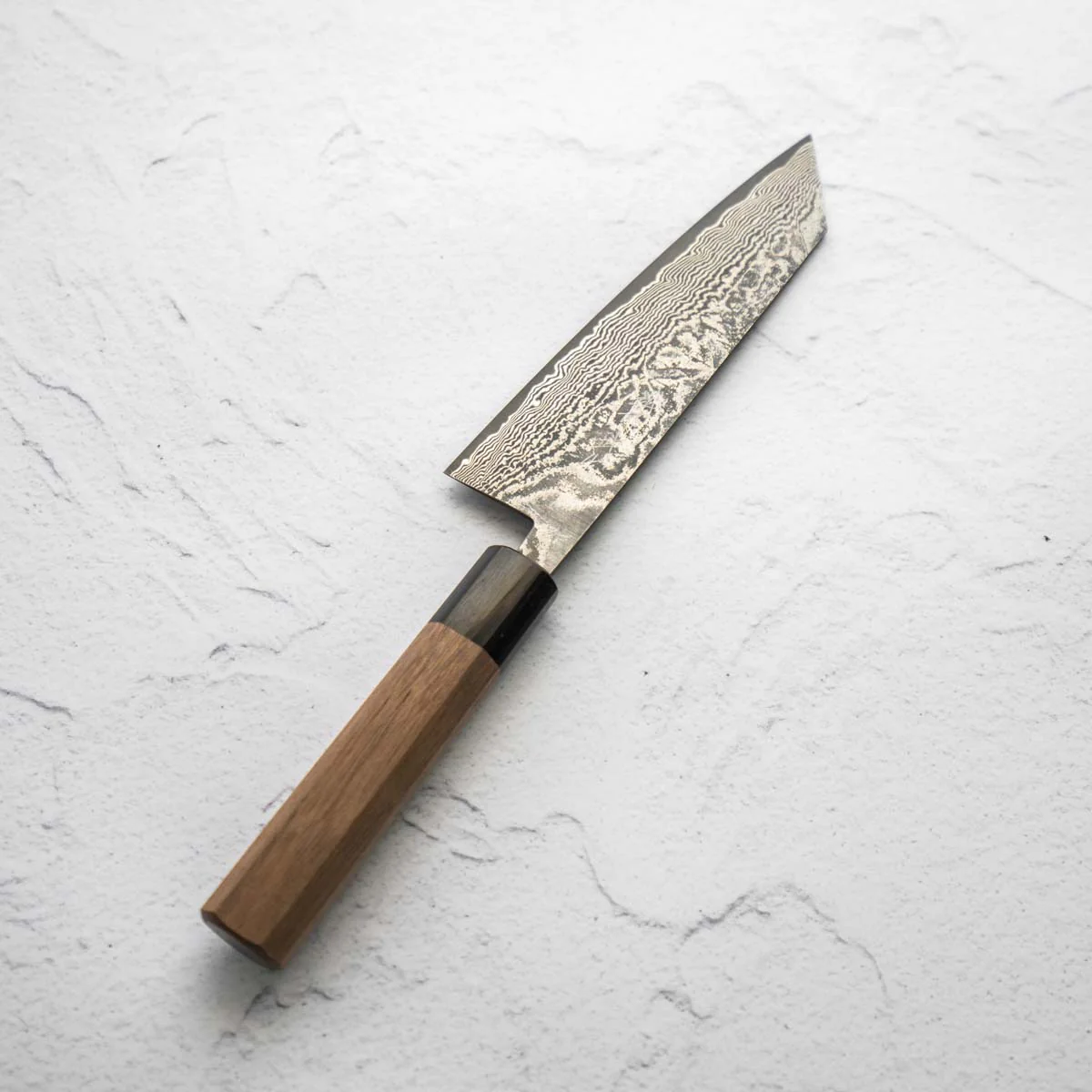 Shiro Kamo SG2 Black Damascus Bunka 165mm - Image 6