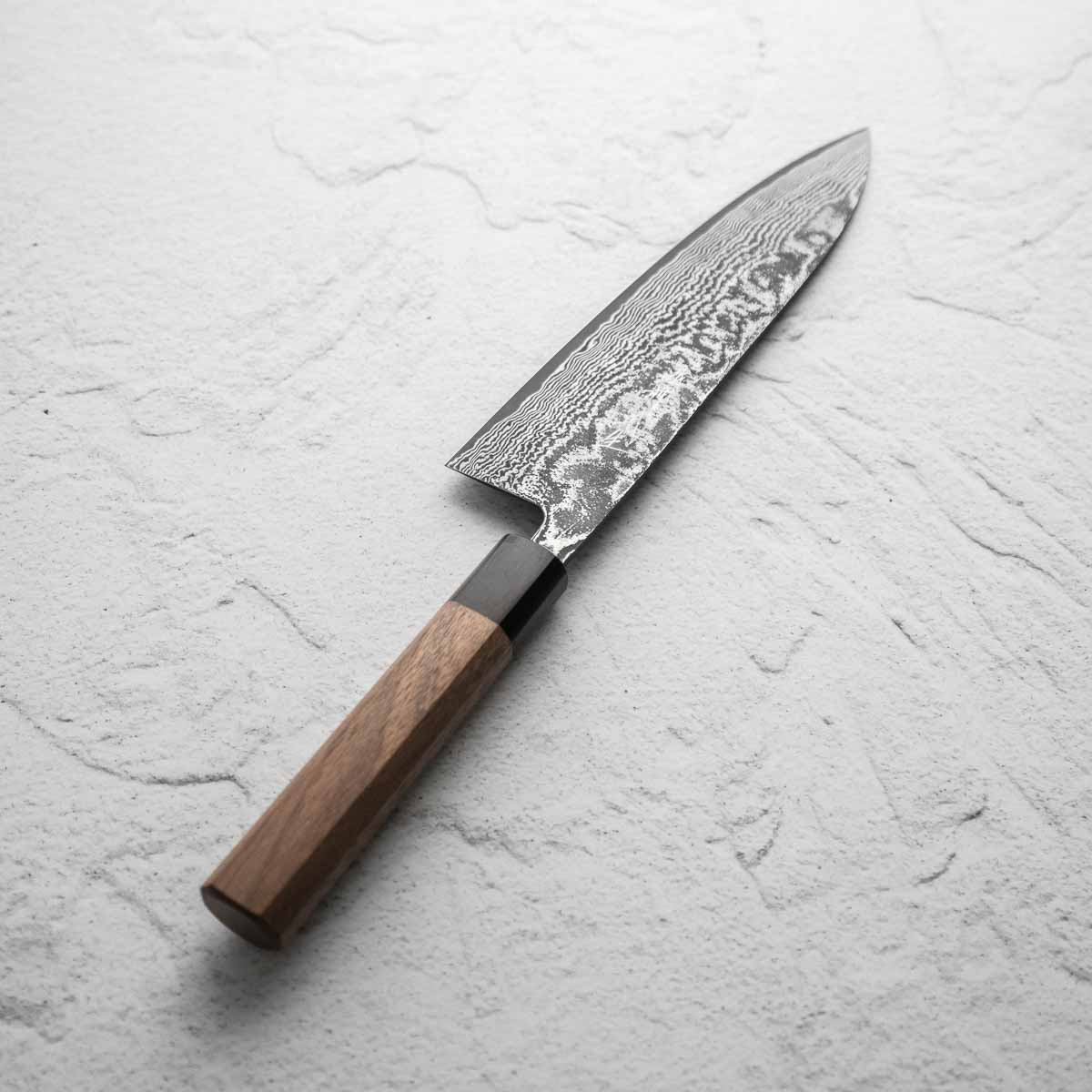 Shiro Kamo SG2 Black Damascus Gyuto 210mm - Image 6