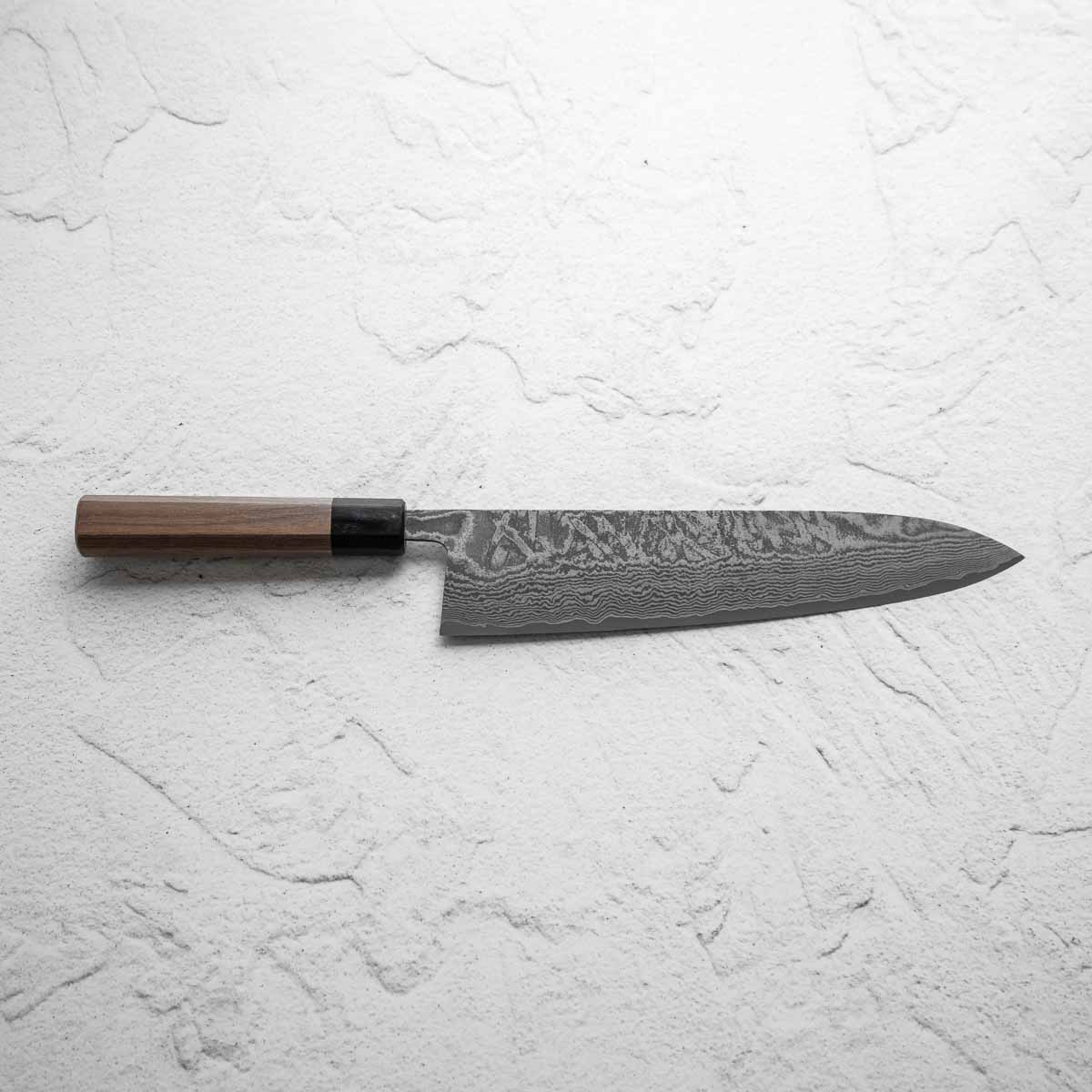 Shiro Kamo SG2 Black Damascus Gyuto 240mm - Image 3