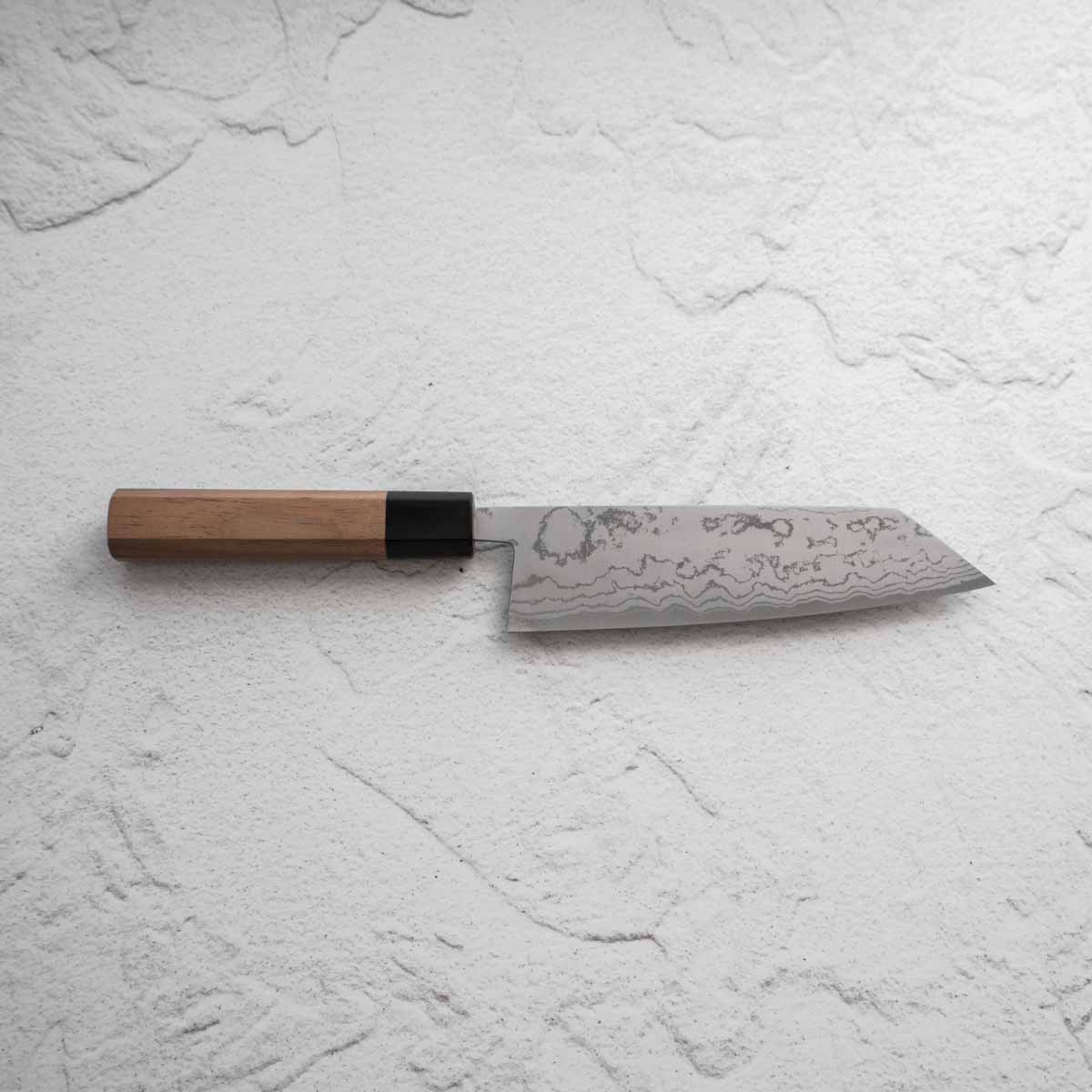 Shiro Kamo White 2 Damascus Bunka 165mm - Image 3