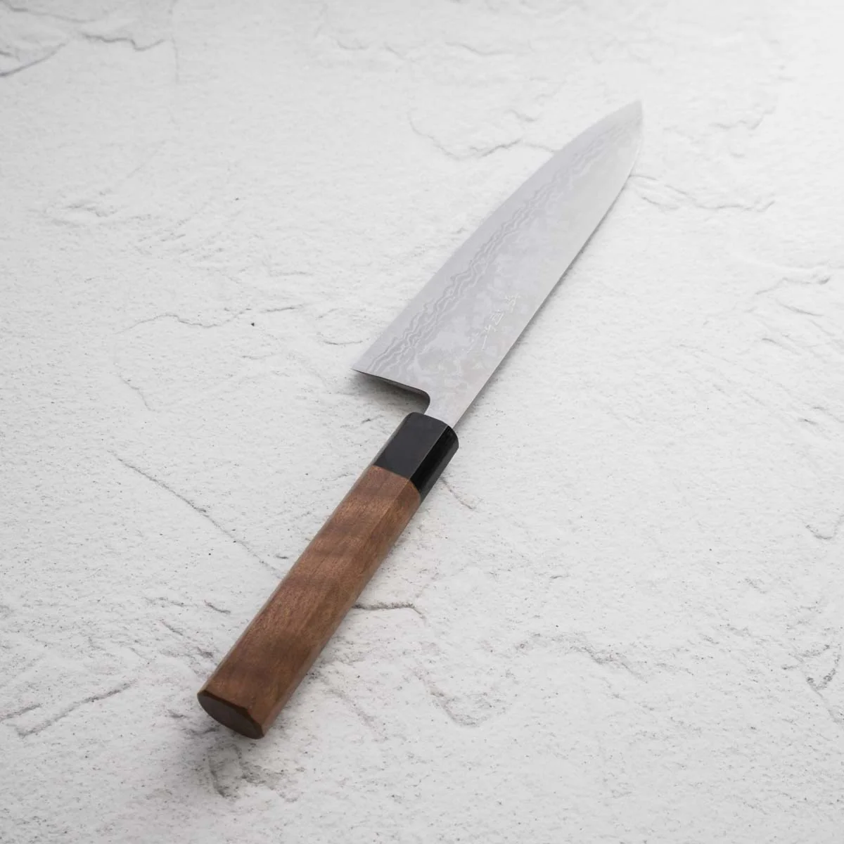 Shiro Kamo White 2 Damascus Gyuto 210mm - Image 2