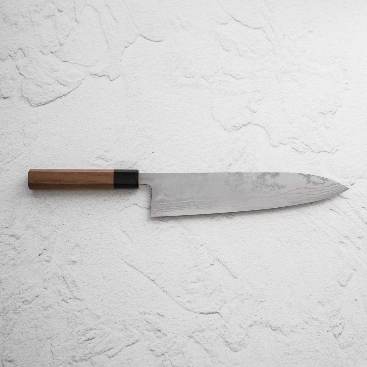 Shiro Kamo White 2 Damascus Gyuto 240mm - Image 3